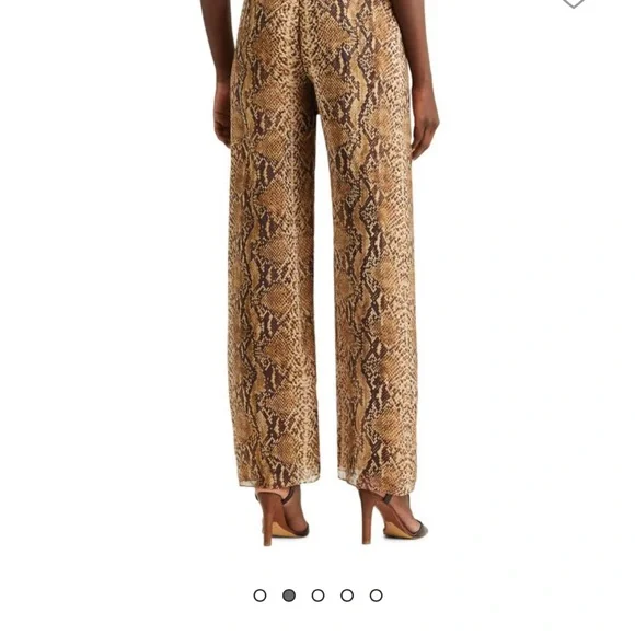 Ralph Lauren The purple Label Saunders Python Print Palazzo Pants - Picture 5 of 13